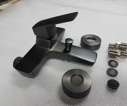 Смеситель для ванны Imprese Grafiky (цвет - black nickel) (ZMK041807040) фото 3 Aquada.com.ua Смеситель для ванны Imprese Grafiky (цвет - black nickel) (ZMK041807040) фото 3 Aquada.com.ua