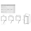 Душевые двери Ravak Pivot PDOP2-100 (профиль - белый; стекло - Transparent (прозрачный)) (03GA0101Z1) фото 2 Aquada.com.ua