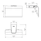 Бумагодержатель с крышкой Sonia Tecnoproject Black (цвет - чёрный матовый) (166282) фото 4 Aquada.com.ua