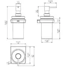 Дозатор для жидкого мыла Sonia S6 Black, чёрный матовый (166466) фото 5 Aquada.com.ua