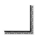 Решетка для душевого трапа Tece Drainline.TC угл полированная basic 1500х1500 611 510 (611510) фото 1 Aquada.com.ua