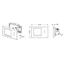 TECEplanus 6v batterie панель смыва с ифракрасным датчиком (сатин) (9240350) фото 2 Aquada.com.ua