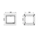 Монтажная рамка для установки стеклянных панелей Teceloop modular на уровне стены Белая 9 240 646 (9240646) фото 2 Aquada.com.ua
