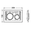 TECEloop modular кнопки для смыва (цвет - хром матовый) (9240665) фото 2 Aquada.com.ua