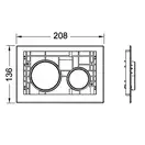 TECEloop modular кнопки для смыва (цвет - нержавеющая сталь) (9240669) фото 2 Aquada.com.ua