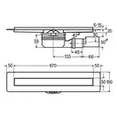 Трап для душа Viega Advantix 750 мм + решетка для трапа Advantix Visign ER13 (под плитку) (753207) фото 6 Aquada.com.ua