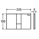 Панель смыва Viega Prevista Visign for Style 24 цвет насыщенный чёрный (773304) фото 2 Aquada.com.ua