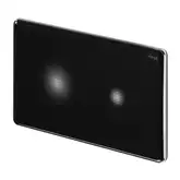 Viega Сенсорная панель смыва Prevista Visign for More 205 sensitive, со светодиодной подсветкой, стекло цвет глубокий чёрный (774363)