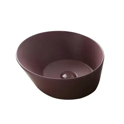 Раковина накладная на столешницу Simas Wave Ø 42 см, prugna matt (WA 01 prugna matt) фото 1 Aquada.com.ua