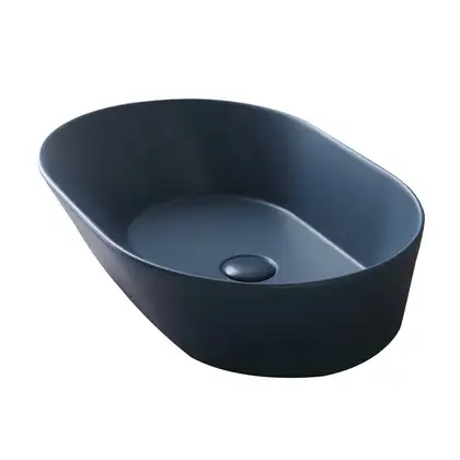 Раковина накладная на столешницу Simas Wave 60 х 42 см, navy matt (WA 02 navy matt) фото 1 Aquada.com.ua