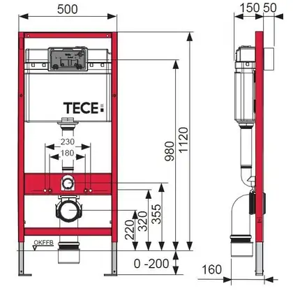 Инсталляция для подвесного унитаза Tece 9.400.001 в комплекте с клавишей TECE now (9.400.001+9.240.403) фото 2 Aquada.com.ua Инсталляция для подвесного унитаза Tece 9.400.001 в комплекте с клавишей TECE now (9.400.001+9.240.403) фото 2 Aquada.com.ua