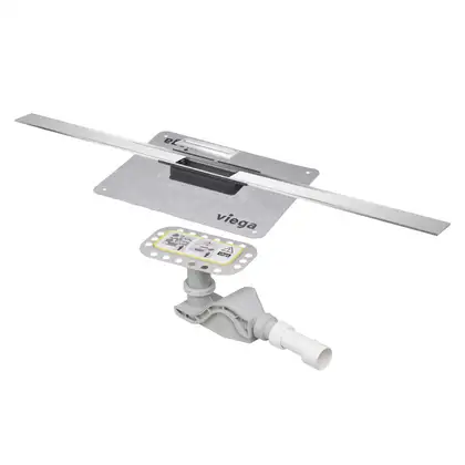VIEGA Душевой лоток Advantix Cleviva с вкладкой Advantix Visign C1 L=1000 мм (794477) фото 1 Aquada.com.ua