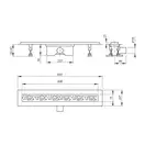 Трап лінійний Qtap Dry FC304-800 з нержавіючою решіткою 800х73 (QTDRYFC304800) фото 2 Aquada.com.ua