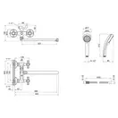 Змішувач для ванни Qtap Liberty CRM 140 (QTLIBCRM140) фото 2 Aquada.com.ua