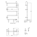 Сушарка рушників електрична Qtap Olivia 32102 WHI (QTOLIWHI32102) фото 2 Aquada.com.ua