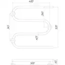 Сушарка рушників електрична Qtap Snake (CRM) 500х500 RE (QTSNAKE500500RE) фото 2 Aquada.com.ua