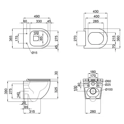 Унітаз підвісний Qtap Robin безобідковий з сідінням Slim Soft-close QT1333046ENRW (QT1333046ENRW) фото 2 Aquada.com.ua Унітаз підвісний Qtap Robin безобідковий з сідінням Slim Soft-close QT1333046ENRW (QT1333046ENRW) фото 2 Aquada.com.ua