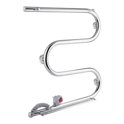 Сушарка рушників електрична Qtap Snake shelf (CRM) 500x500 LE з тримачем рушників (QTSNAKE500500SHLE) фото 1 Aquada.com.ua Сушарка рушників електрична Qtap Snake shelf (CRM) 500x500 LE з тримачем рушників (QTSNAKE500500SHLE) фото 1 Aquada.com.ua