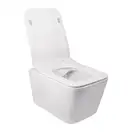 Унітаз підвісний Qtap Crow безобідковий з сідінням Slim Soft-close QT05335170W (QT05335170W) фото 3 Aquada.com.ua