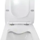Унітаз підвісний Qtap Crow безобідковий з сідінням Slim Soft-close QT05335170W (QT05335170W) фото 5 Aquada.com.ua