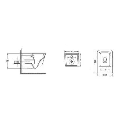 Унітаз підвісний Qtap Crow безобідковий з сідінням Slim Soft-close QT05335170W (QT05335170W) фото 2 Aquada.com.ua