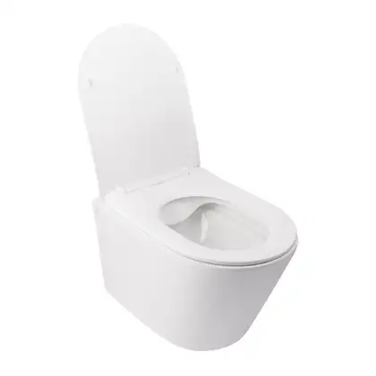 Унітаз підвісний Qtap Swan безобідковий з сідінням Slim Soft-close QT16335178W (QT16335178W) фото 3 Aquada.com.ua Унітаз підвісний Qtap Swan безобідковий з сідінням Slim Soft-close QT16335178W (QT16335178W) фото 3 Aquada.com.ua