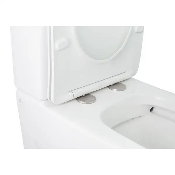 Унітаз-компакт Qtap Stork безобідковий з сідінням Soft-close QT15222179W (QT15222179W) фото 5 Aquada.com.ua