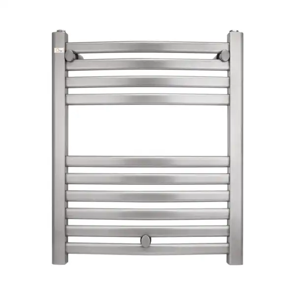 Сушарка рушників водяна Qtap Dias (SIL) P10 600x500 HY (QTDIASSILP12600500HY) фото 1 Aquada.com.ua