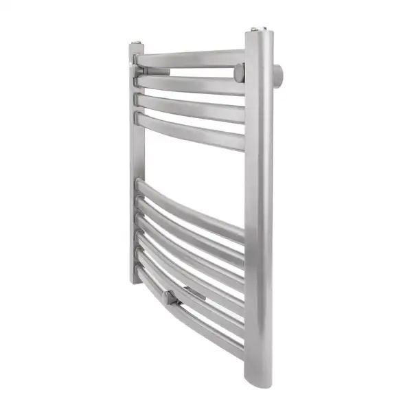 Сушарка рушників водяна Qtap Dias (SIL) P10 600x500 HY (QTDIASSILP12600500HY) фото 4 Aquada.com.ua