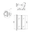 Штора на ванну Qtap Gemini CRM407513RP Pear (GEMCRM407513RP) фото 2 Aquada.com.ua