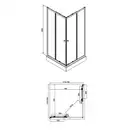 Душова кабіна Qtap Presto CRM1088SP5 Pear (PRECRM1088SP5) фото 2 Aquada.com.ua