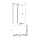 Душова кабіна Qtap Aries CRM1018RC8 Clear (ARICRM1018RC8) фото 2 Aquada.com.ua