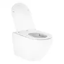 Унітаз підвісний Qtap Robin безобідковий з сидінням Slim Soft-close QT13332141ERW (QT13332141ERW) фото 8 Aquada.com.ua