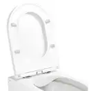 Унітаз підвісний Qtap Scorpio безобідковий з сидінням Slim Soft-close QT1433053ERW (QT1433053ERW) фото 3 Aquada.com.ua