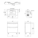 Тумба підлогова з умивальником Qtap Scorpio QT1471TNВ8013080CW (QT1471TNВ8013080CW) фото 2 Aquada.com.ua