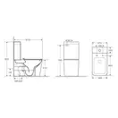 Унітаз-компакт Qtap Tern безобідковий з сидінням Soft-close QT17222093ARW (QT17222093ARW) фото 2 Aquada.com.ua