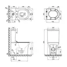 Унітаз-компакт Qtap Virgo безобідковий з сидінням Soft-close QT18222169ARW (QT18222169ARW) фото 2 Aquada.com.ua