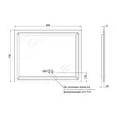 Дзеркало Qtap Mideya з антизапотіванням (DC-F605-1) 900х700 QT2078F6051W (QT2078F6051W) фото 2 Aquada.com.ua