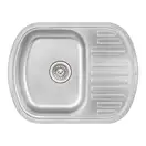 Кухонна мийка Qtap 6349 Micro Decor 0,8 мм (QT6349MICDEC08) (QT6349MICDEC08) фото 1 Aquada.com.ua