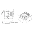 Кухонна мийка Qtap 6550 Satin 0,8 мм (QT6550SAT08) (QT6550SAT08) фото 2 Aquada.com.ua