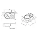 Кухонна мийка Qtap 6744L Micro Decor 0,8 мм (QT6744LMICDEC08) (QT6744LMICDEC08) фото 2 Aquada.com.ua