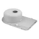 Кухонна мийка Qtap 6744L Micro Decor 0,8 мм (QT6744LMICDEC08) (QT6744LMICDEC08) фото 5 Aquada.com.ua
