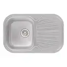 Кухонна мийка Qtap 7448 Micro Decor 0,8 мм (QT7448MICDEC08) (QT7448MICDEC08) фото 1 Aquada.com.ua