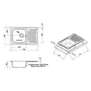 Кухонна мийка Qtap 7850 Micro Decor 0,8 мм (QT7850MICDEC08) (QT7850MICDEC08) фото 2 Aquada.com.ua