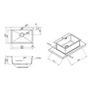 Кухонна мийка Qtap D5843 Satin 2.7/1.0 мм (QTD584310) (QTD584310) фото 2 Aquada.com.ua