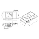 Кухонна мийка Qtap D7844 Satin 3.0/1.2 мм (QTD784412) (QTD784412) фото 2 Aquada.com.ua