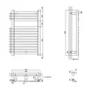 Сушарка рушників водяна Qtap Dias (BLA) P15 800x500 HY (QTDIASBLAP15800500HY) фото 2 Aquada.com.ua