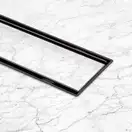 Трап лінійний Qtap Dry Tile304-900MBLA з нержавіючою решіткою 900х70 (QTDRY304900MBLA) фото 9 Aquada.com.ua