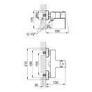 Змішувач для душу Qtap Lipno 4023101CB (QTLIPNO4023101CB) фото 2 Aquada.com.ua