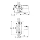 Змішувач для душу Qtap Lipno 4023101C (QTLIPNO4023101C) фото 2 Aquada.com.ua